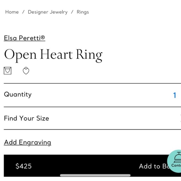 Tiffany & Co. Elsa Peretti Open Heart Ring - Picture 8 of 9